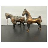 Cast Metal Western & Parade Horse Figurines Lot