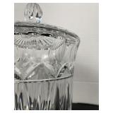 Polish 24% Lead Crystal Covered Biscuit Jar