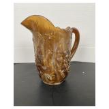 Mosser Caramel Slag Inverted Strawberry Pitcher