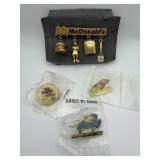 McDonald's Employee Service Pin and Charm Badge Lo