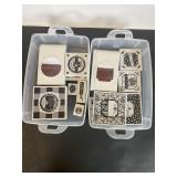 Stamps and Craft Punches in Cases