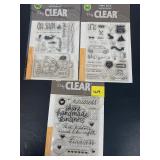 Assorted Clear Stamp Sets