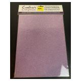 Glitter Ritz Pale Mauve Glitter Card