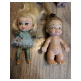 Kaysam Vinyl Baby Doll & Miniature Dolls Lot