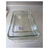 Pyrex & Fire-King Glass Baking Dishes - Qty 3