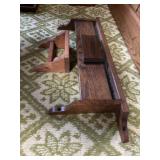 Wooden Wall Display Shelf Miniature Bench Lot
