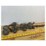 Antique Cast Brass Crotal Sleigh Bells Lot