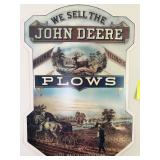 John Deere Plows Double Sided Plastic Hanging Sign