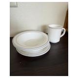 Arcopal France Octime Pink & Grey Dish Set