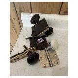 Antique Porcelain Door Knobs Mortise Locks Hinge