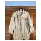 Whipp Acid Wash Denim Aviator Jacket Oversized