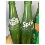 Sprite & A&W 1980s Vintage Soda Bottles Lot