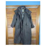 Thomas Cook Waxed Cotton Riding Duster Coat Sz L