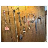 Antique Hand Tools Primitives Wall Decor Lot