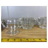 Glass Sugar Bowls & Creamers, 4 Pieces