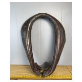 Antique Leather Draft Horse Collar Harness Rustic