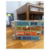Milton Bradley Big Ben & Cheshire Puzzles Lot 4