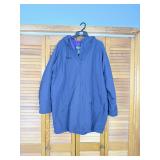 Lands End Vintage USA Made Fleece Squall Parka