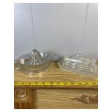 Federal Windsor Butter Dish & Glass Juicer