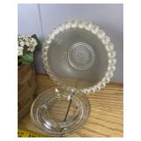 Woven Basket, Glassware & Home Decor Lot
