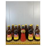 Mrs. Butterworth's Glass Syrup Bottle Hand-Painted
