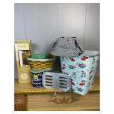 Cat Wastebasket, Deerstalker Hat & Household Lot