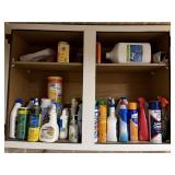 Household Cleaning Supplies Chemicals Spray Lot