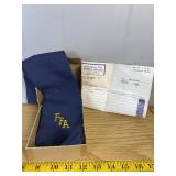 1983 FFA Official Blue Scarf Tie w/ Original Box