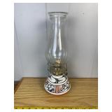 Southwestern Geometric Pottery Kerosene Oil Lamp