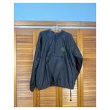 Vintage Purdue University Black Nylon Anorak L