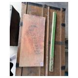 Vintage Stenciled Wood Advertising Lumber Boards