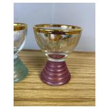 German Souvenir Stag Shot Glasses Pair Ahntal