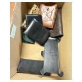 Leather Wallet Eyeglass Case Remington Box Lot