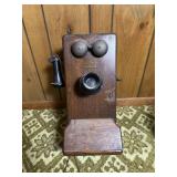 Western Electric Wood Wall Crank Telephone Ringer