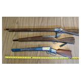 Toy Rifles Wooden & Plastic Play Guns Lot