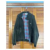 Izod Lacoste Vintage Green Corduroy Golf Jacket