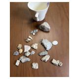 Novelty Coffee Break Mug Chert Flakes Debitage