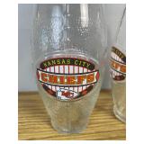Kansas City Chiefs Football Texture Glasses Pair