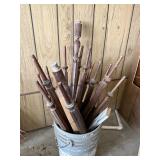 Vintage Wooden Porch Railing Spindles Balusters Lo