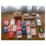Playing Cards Collection Wooden Card Holders Lot