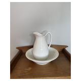 Perfection White Granite Pitcher Wash Basin Bowl