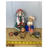 Folk Costume Dolls, Gnome & Figurines Lot