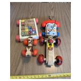 Fisher Price Chatter Phone Wooden Pull Toys Lot