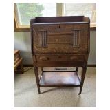 Quarter Sawn Oak Drop Front Writing Desk