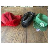 3 Vintage Winter Trapper Flap Hats DeKalb Pioneer