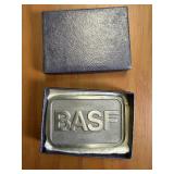 BASF Cast Metal Promotional Belt Buckle Boxed