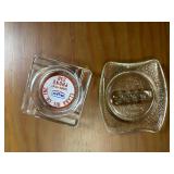 Mobil Clark Oil Holiday Inn Glass Ashtray Lot