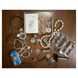 Clinging Cross Costume Jewelry Razor Vanity Lot