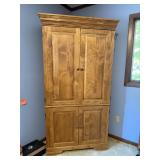 Whittier Wood Cambridge Corner Armoire Cabinet