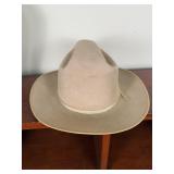Vintage Champ Tan Felt Fedora Cowboy Hat Size 7 1/
